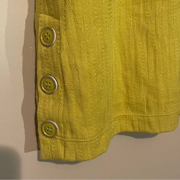 Maeve by Anthropologie Yello Callie Button-Side Tank Size S - Picture 4 of 8